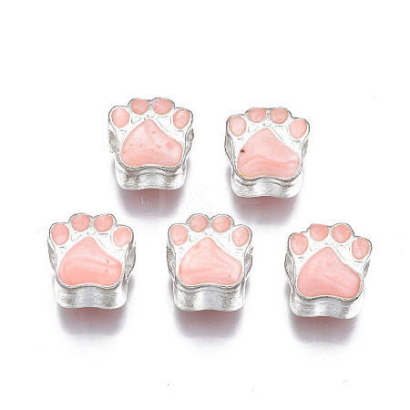 Alloy Enamel European Beads LS-ENAM-N052-24K-1