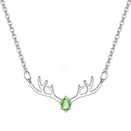 Deer Urn Ashes Pendant Necklace PW-WG78BFC-08-1