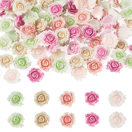 100Pcs Luminous Resin Decoden Cabochons RESI-TA0005-30-1