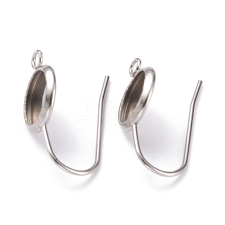 Tarnish Resistant 304 Stainless Steel Earring Settings LS-STAS-O141-03P-1