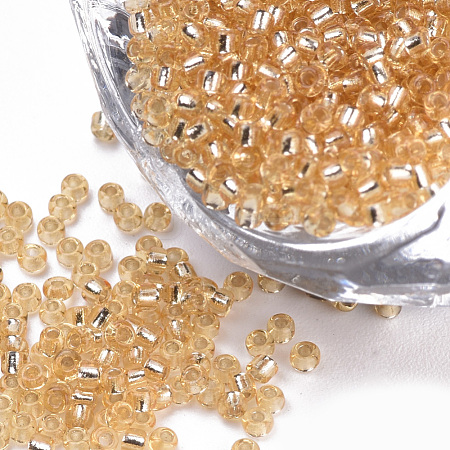 Silver Lined Glass Seed Beads SEED-Q025-1.5mm-C09-1