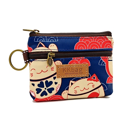 Cat Printed Polyester Wallets PW-WG93406-14-1