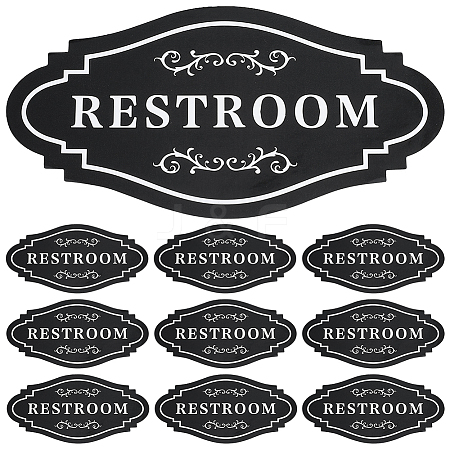 10Pcs PVC Self-adhesive Sign Label Paper DIY-WR0005-30-1