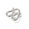 Brass M-Hook Clasps KK-CBA0DF0-14A-P-2