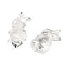 Synthetic Quartz Crystal Rabbit Figurines DJEW-Z006-01-1