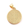 Brass Enamel Pendants KK-P209-03G-07-RS-4