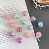 UV Plating Imitation Jelly Acrylic Beads OACR-N138-22B-1