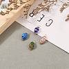 Handmade Millefiori Glass Beads Pendants PALLOY-JF00555-4