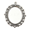 Tibetan Style Pendant Cabochon Settings TIBEP-G007-AS-1