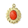 Ion Plating(IP) Real 14K Gold Plated 304 Stainless Steel with Glass Pendant FIND-Z028-30E-1