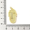 Real 18K Gold Plated Brass Clear Cubic Zirconia Pendants KK-A198-22G-02-3