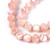 Anti-Tarnish Electroplate Glass Beads Strands GLAA-T025-6mm-14G-4