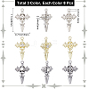 24Pcs 3 Colors Alloy with Rhinestone Pendants FIND-SP0001-91-2