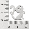 Non-Tarnish 304 Stainless Steel Hollow Connector Charms STAS-P332-05P-3