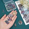 16Pcs 8 Style Plated Alloy Pendants FIND-CA0005-90-3