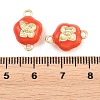 Brass Enamel Magnetic Clasps KK-C066-19G-3