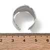 304 Stainless Steel Cuff Open Ring Setting SA-CBA37BC-11P-3