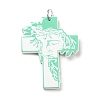 Embossed Printed Acrylic Pendants OACR-G019-02D-1