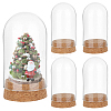   4 Sets Transparent Glass Dome AJEW-PH0004-14-1