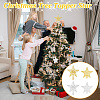 4Pcs 4 Style Plastic Christmas Treetop Star Ornament AJEW-GA0006-06-6