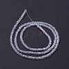 Electroplate Glass Beads Strands X-GLAA-F076-FR14-2