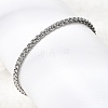 Tarnish Resistant 304 Stainless Steel Wheat Chain Bracelets BJEW-M187-12-F-1
