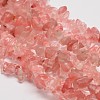 Cherry Quartz Glass Chip Beads Strands LS-G-L269-41-1