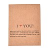 Kraft Paper Necklace Display Cards CDIS-T004-11-1