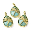 Synthetic Turquoise Pendants G-G900-01G-31-1