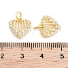 Brass Zircon Pendants KK-P271-24G-3