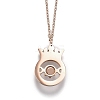 304 Stainless Steel Pendant Necklaces NJEW-H207-20-3