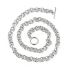 304 Stainless Steel Rolo Chain Necklace NJEW-K249-02P-2