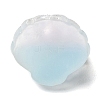 Gradient Color Translucent Resin Glitter Shell Cabochons RESI-R437-01A-2