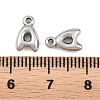 304 Stainless Steel Pendants STAS-S186-12-P01-4