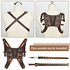 PU Leather with Alloy Fencing Sheath AJEW-WH0415-58B-3