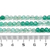 Gradient Color Natural Green Onyx Agate(Dyed & Heated) Beads Strands G-A252-A04-01-5