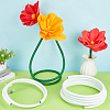 2 Rolls Plastic Aluminum Curved Shaped Tube FIND-PH0029-23D-4