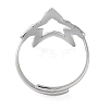 Non-Tarnish 316 Stainless Steel Finger Rings RJEW-C075-01P-3