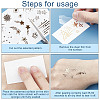 Gorgecraft 8 Sheets 8 Style Hot Stamping Freckles Body Art Face Tattoo Sticker MRMJ-GF0001-30-4