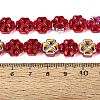 Baking Paint Electroplate Transparent Glass Beads Strands EGLA-Q136-04A-06-4