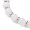 Natural Malaysia Jade Stretch Bracelets BJEW-JB12184-02-4