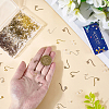 60Pcs Brass Earring Hooks FIND-SC0020-36-3