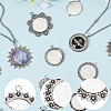20Pcs 20 Style Alloy Pendant Cabochon Settings FIND-SC0015-93-6