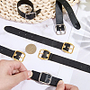 6Pcs 2 Colors Black PU Imitation Leather Purse Strap Accessories FIND-CL0002-24-3