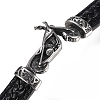 Men's Braided Leather Cord Bracelets BJEW-H559-10G-2