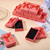 Rectangle Paper Jewelry Set Storage Gift Boxes with Bowknot CON-TAC0014-12D-4