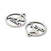 Non-Tarnish Mother's Day 201 Stainless Steel Pendants STAS-A090-22P-2