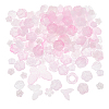 10Sets 200G Transparent Acrylic Frosted Beads FACR-HS0001-02A-1