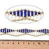 Handmade Glass Seed Beaded Chains CHC-K017-01G-01-2
