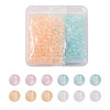 800Pcs 4 Colors Transparent Acrylic Beads FACR-TA0001-03-1